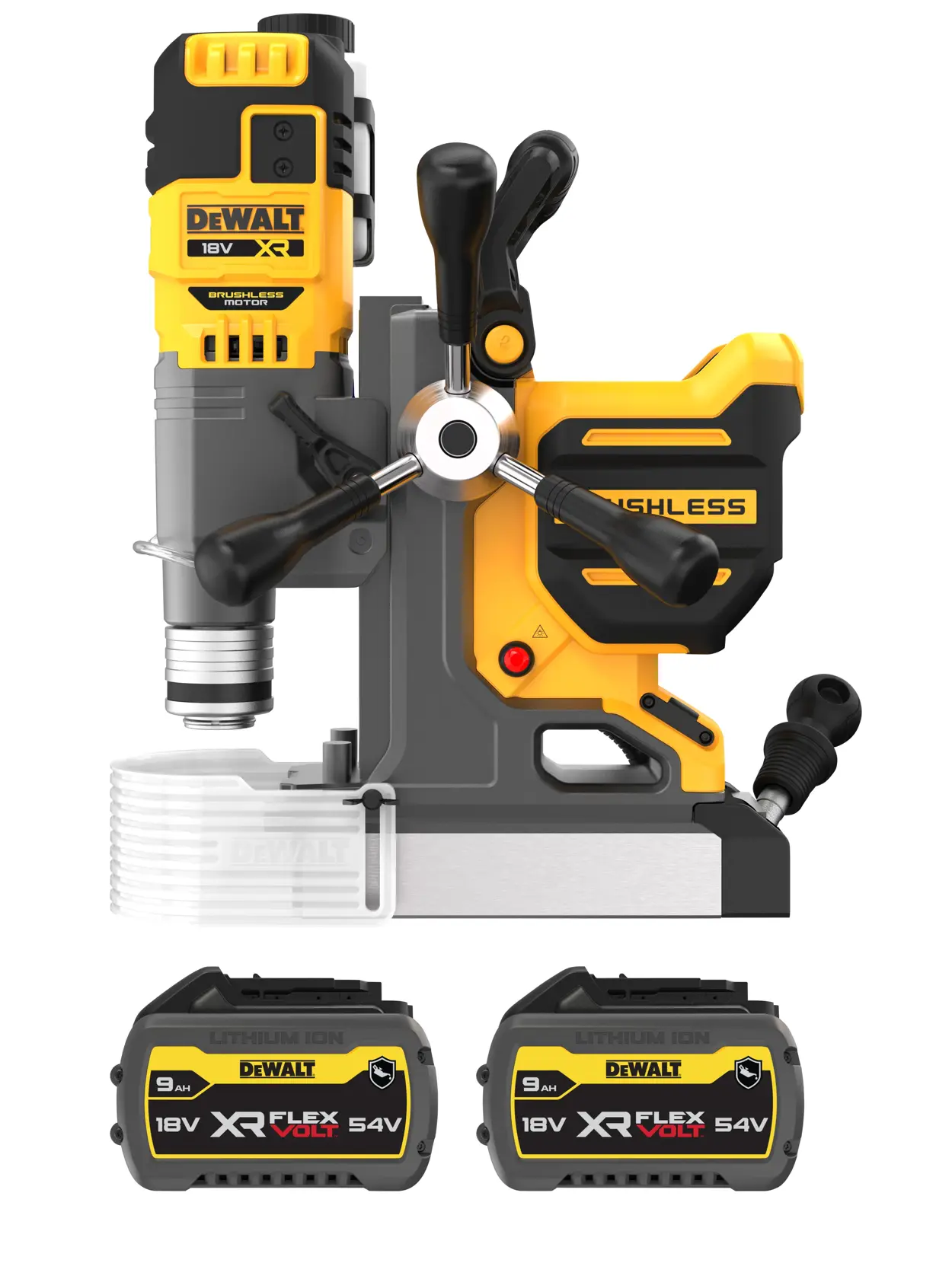 DEWALT 18V XR furógép szénkefe nélküli mágneses - 2 × 9Ah akkumulátorral