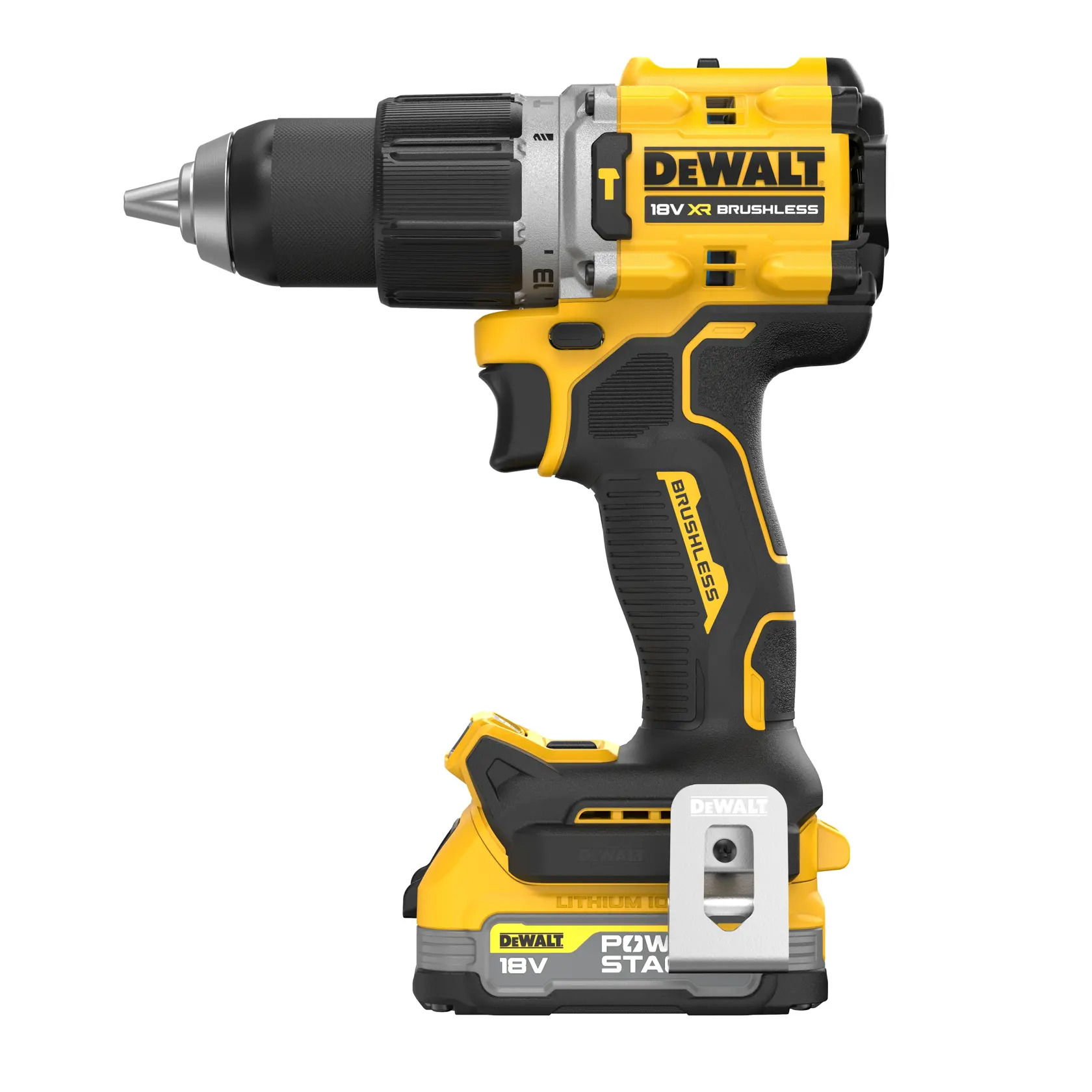 18V XR Szénkefe nélküli, ÜTVEFÚRÓ-CSAVAROZÓ, 2 db 1,7 Ah Powerstack akkumulátorral, töltővel, kofferben.