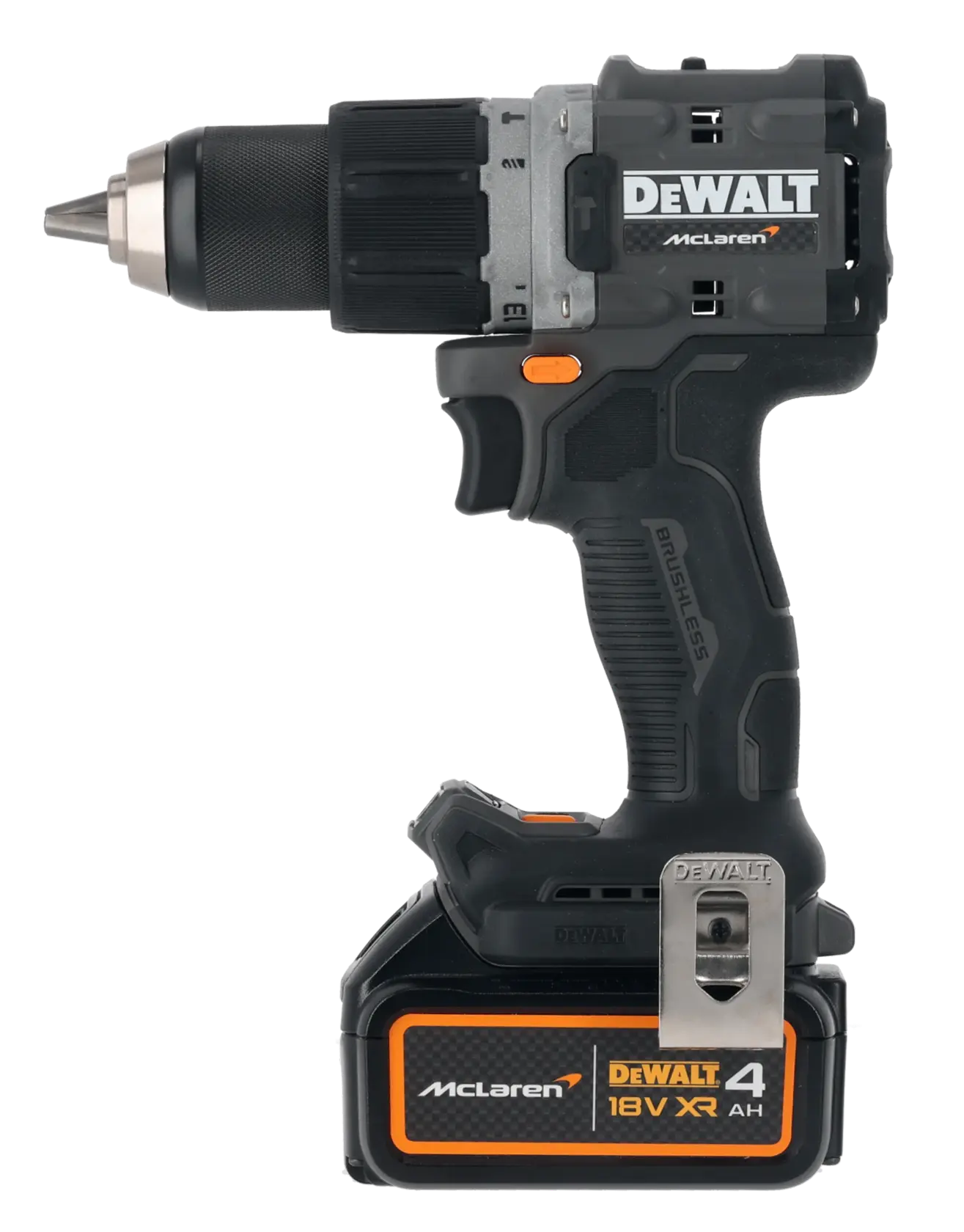 DEWALT x McLaren F1 Team 18 V XR szénkefe nélküli ütvefúró-csavarozó - 2 x 4 AH