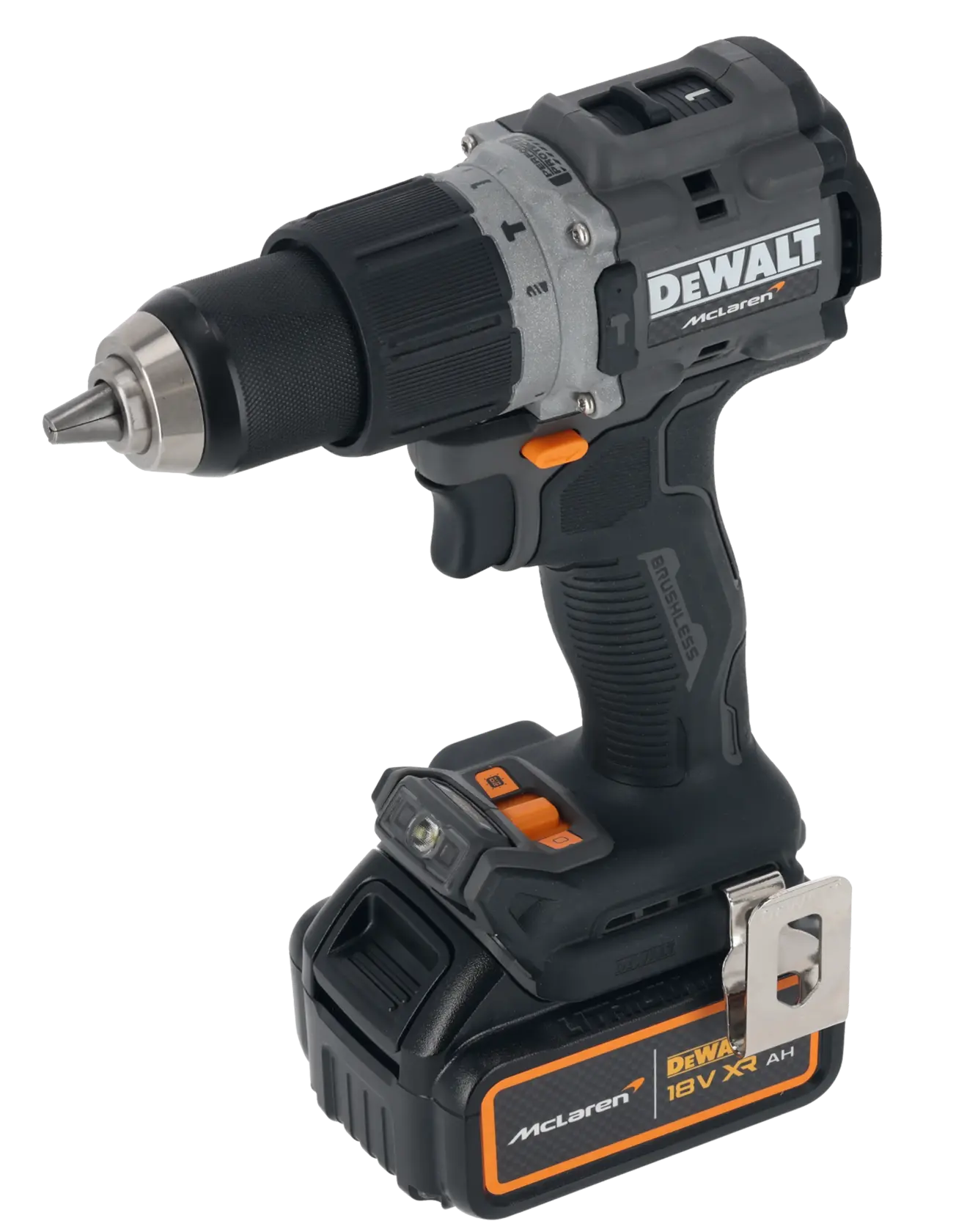DEWALT x McLaren F1 Team 18 V XR szénkefe nélküli ütvefúró-csavarozó - 2 x 4 AH
