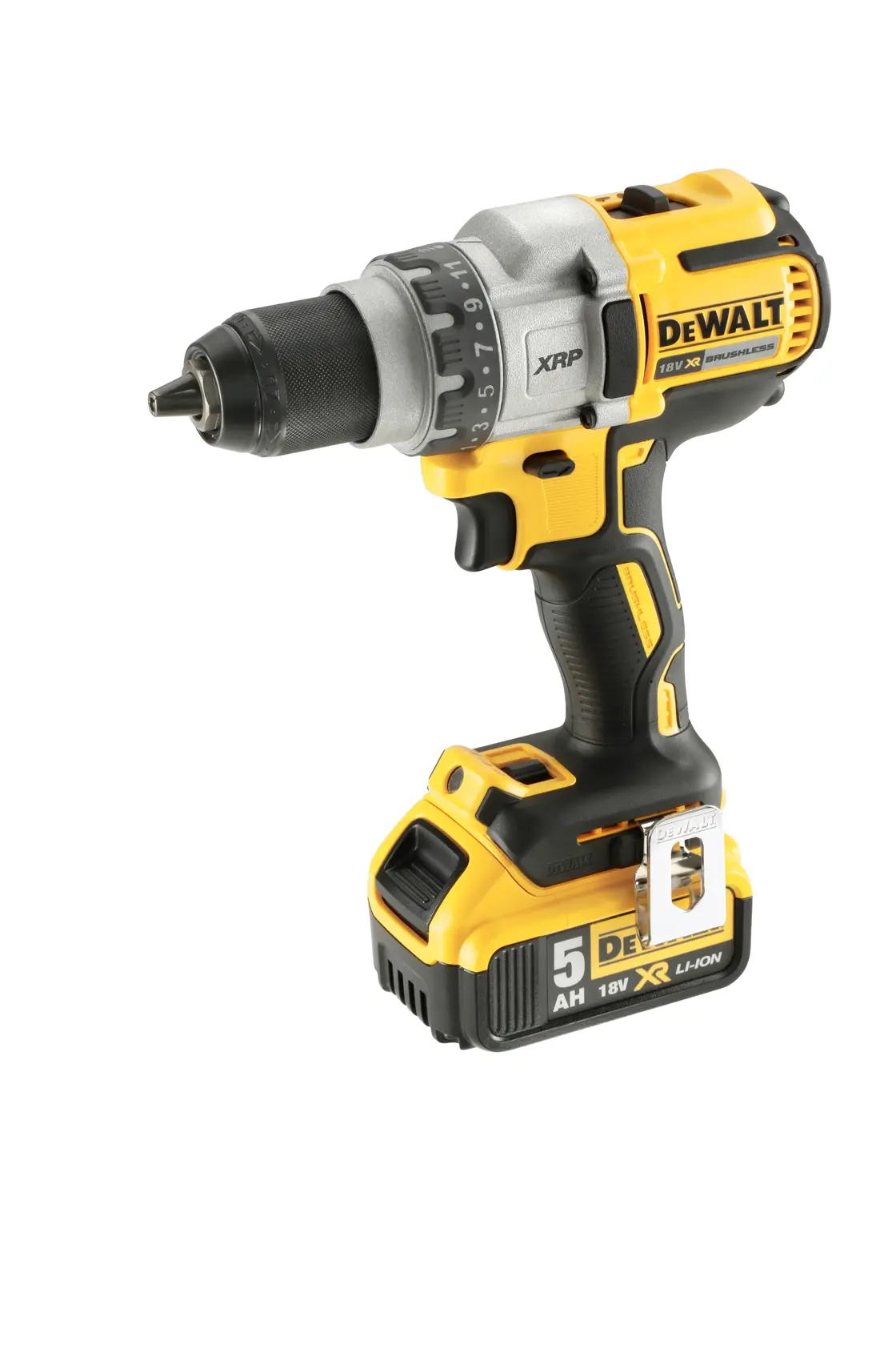 18V XR Li-Ion kefe nélküli fúrócsavarozó 2 db 5.0 Ah, töltővel, kofferben