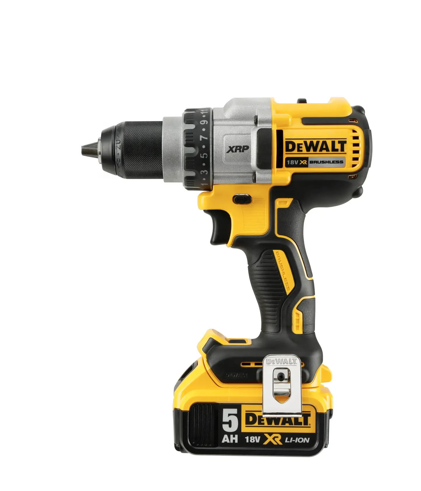 18V XR Li-Ion kefe nélküli fúrócsavarozó 2 db 5.0 Ah, töltővel, kofferben