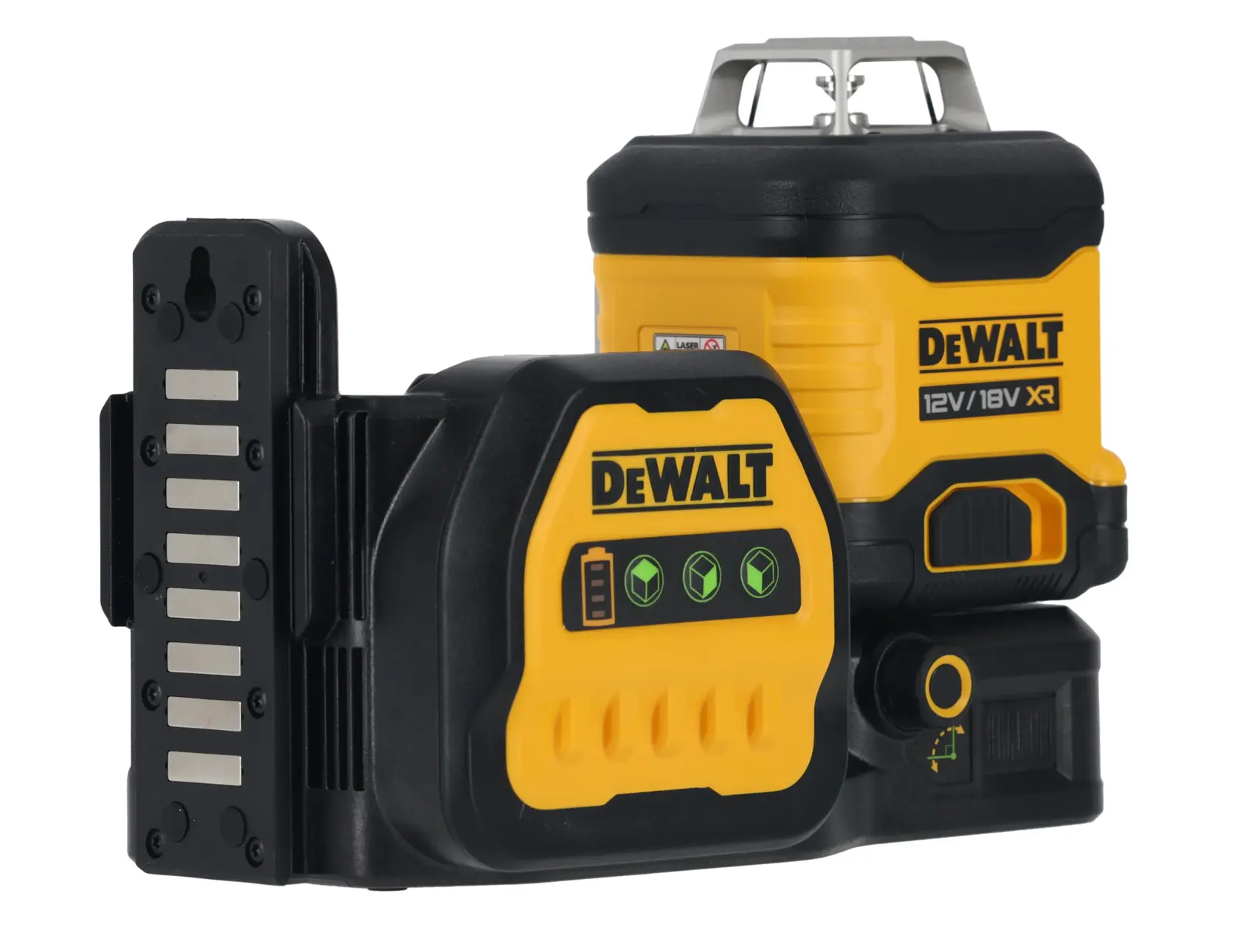 12V / 18V XR 3 × 360 zöld keresztlézer