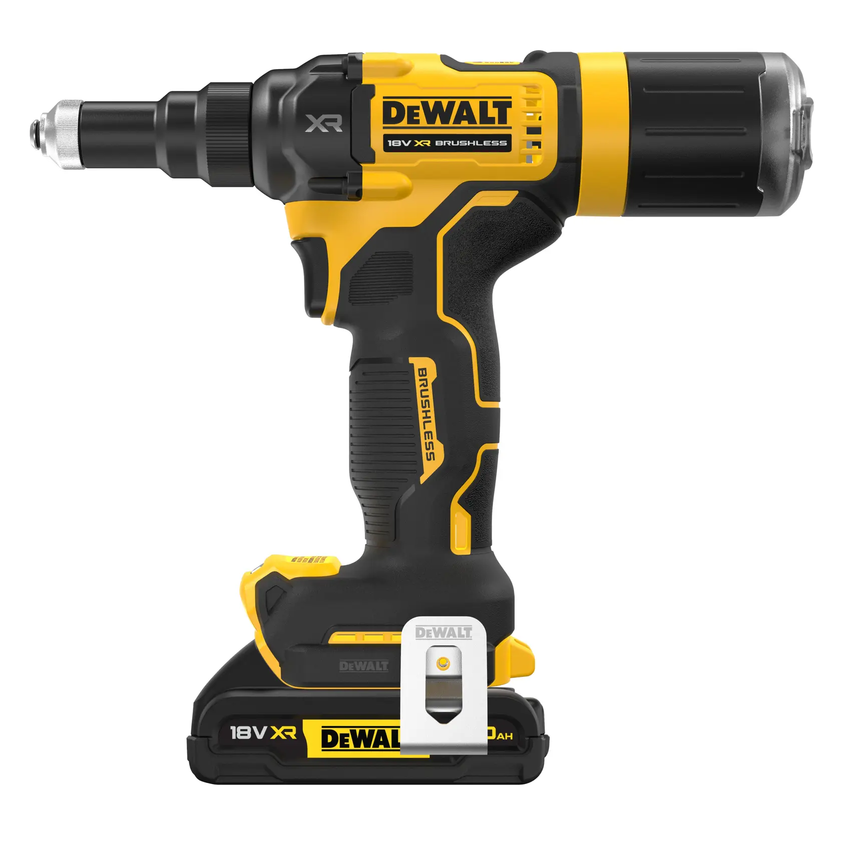 18V XR szénkefe nélküli 4.8 mm-es szegecshúzó - 2 × 2AH G-osztály