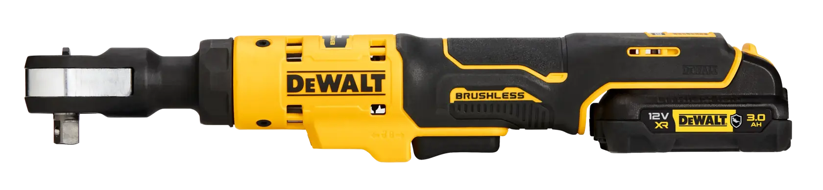 12 V XR kefe nélküli racsnis kulcs, 3/8 hüvelyk - 1 X 3 Ah GFN akkumulátor