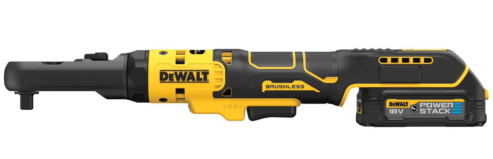 18V XR szénkefe nélküli 3/8" és 1/2" nyomatékkulcs, 2×1.7Ah Gumírozott POWERSTACK akku, TSTAK