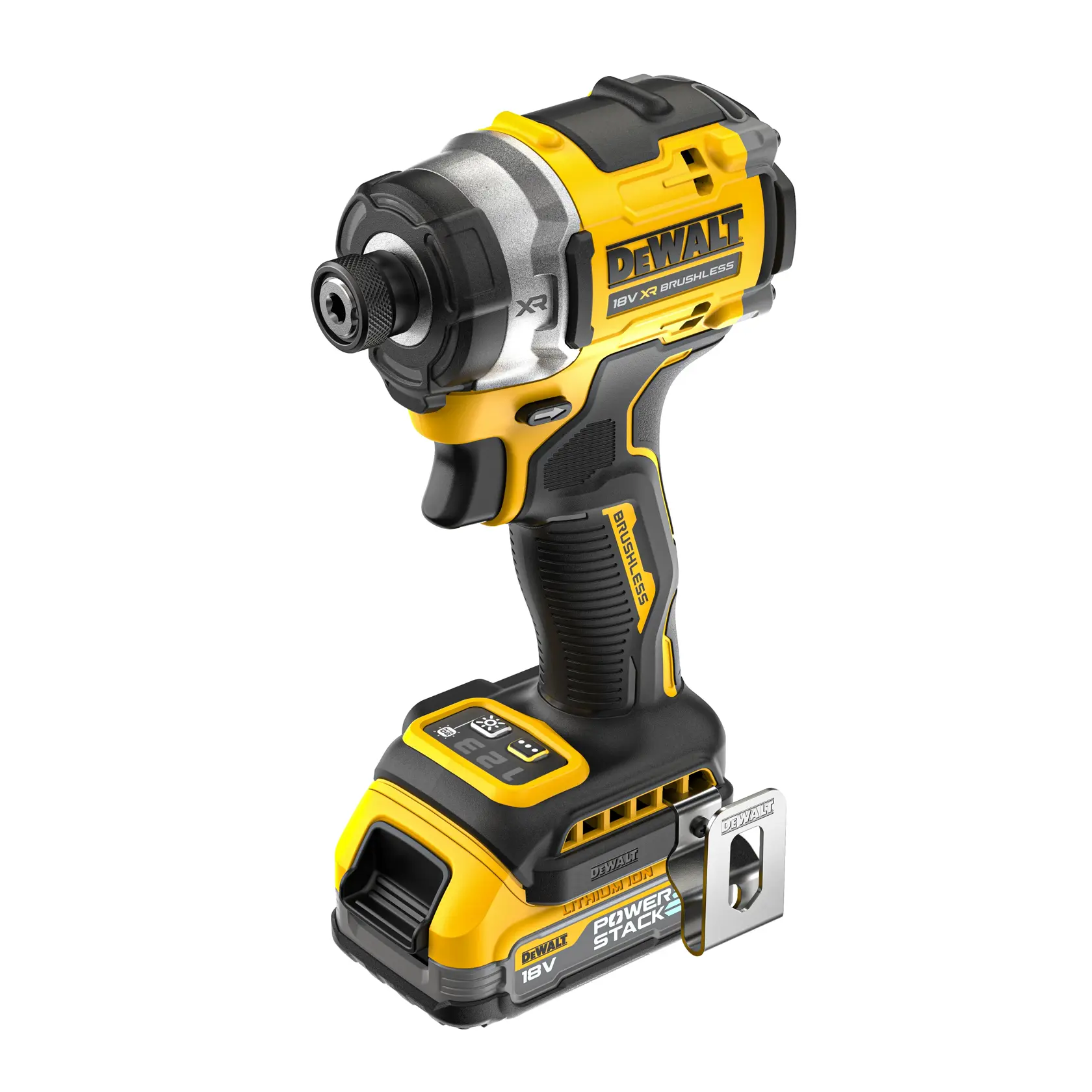 18V XR szénkefe nélküli prémium ütvecsavarozó - 2 db 1,7 Ah-s POWERSTACK akkumulátor