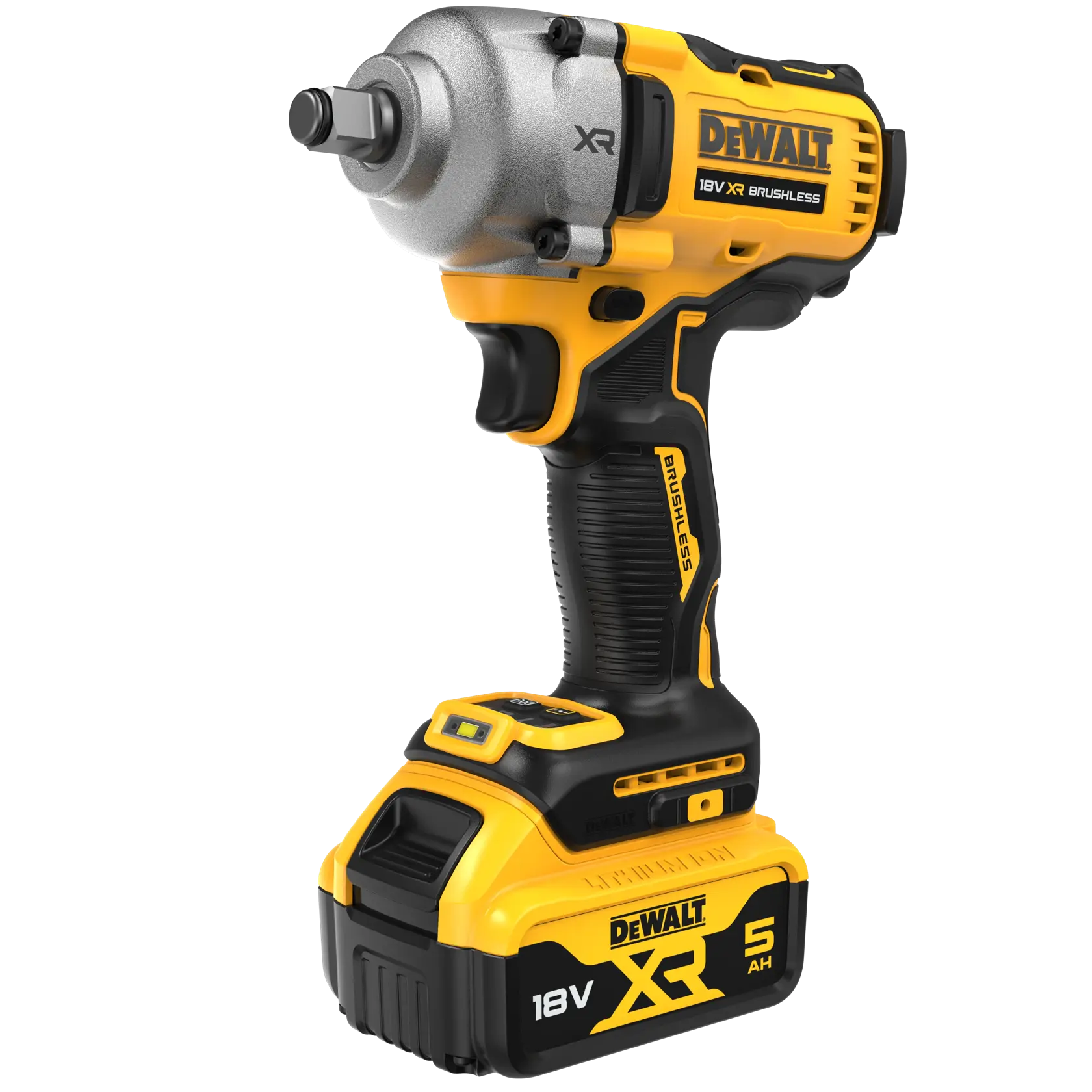 18V XR 1/2 kompakt ütvecsavarozó kofferban, 2 db 5,0 Ah akkuval és töltővel
