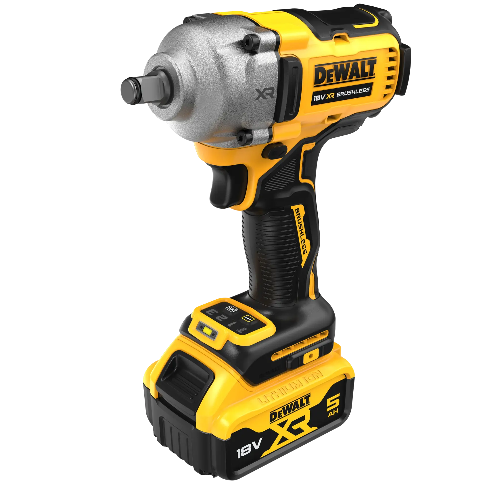 18V XR 1/2 kompakt ütvecsavarozó kofferban, 2 db 5,0 Ah akkuval és töltővel