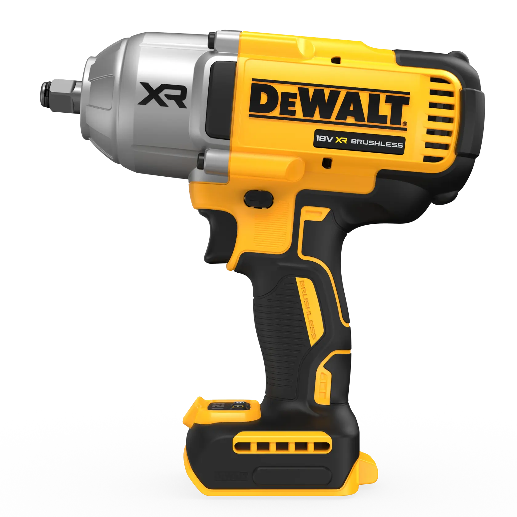 DEWALT 18V XR ütvecsavarozó 1/2", nagy nyomaték, szénkefe nélküli, hog ring (gyűrűs rögzítés), csak gép