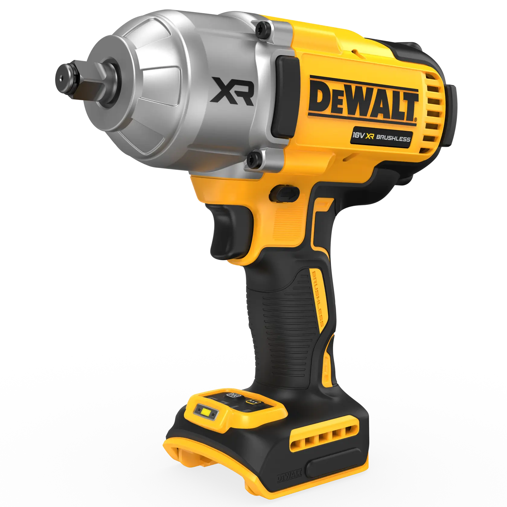 DEWALT 18V XR ütvecsavarozó 1/2", nagy nyomaték, szénkefe nélküli, hog ring (gyűrűs rögzítés), csak gép