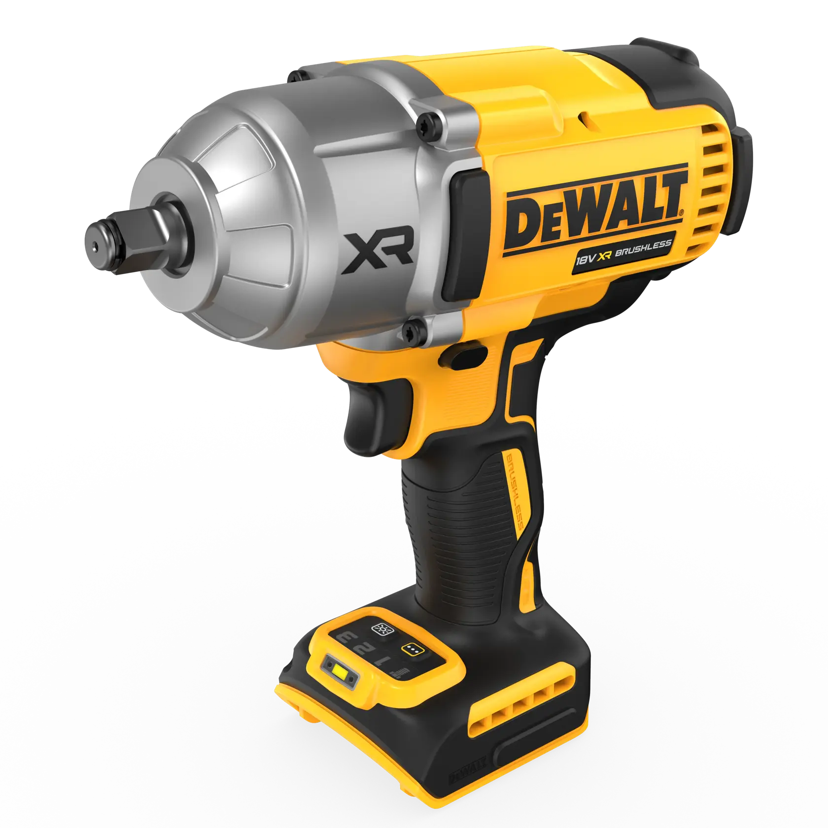 DEWALT 18V XR ütvecsavarozó 1/2", nagy nyomaték, szénkefe nélküli, hog ring (gyűrűs rögzítés), csak gép