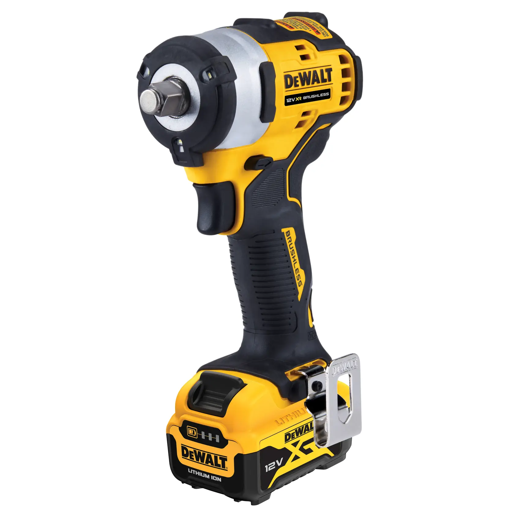 12V XR kefe nélküli 1/2" ütvecsavarozó, 1 × 5 Ah töltő, koffer