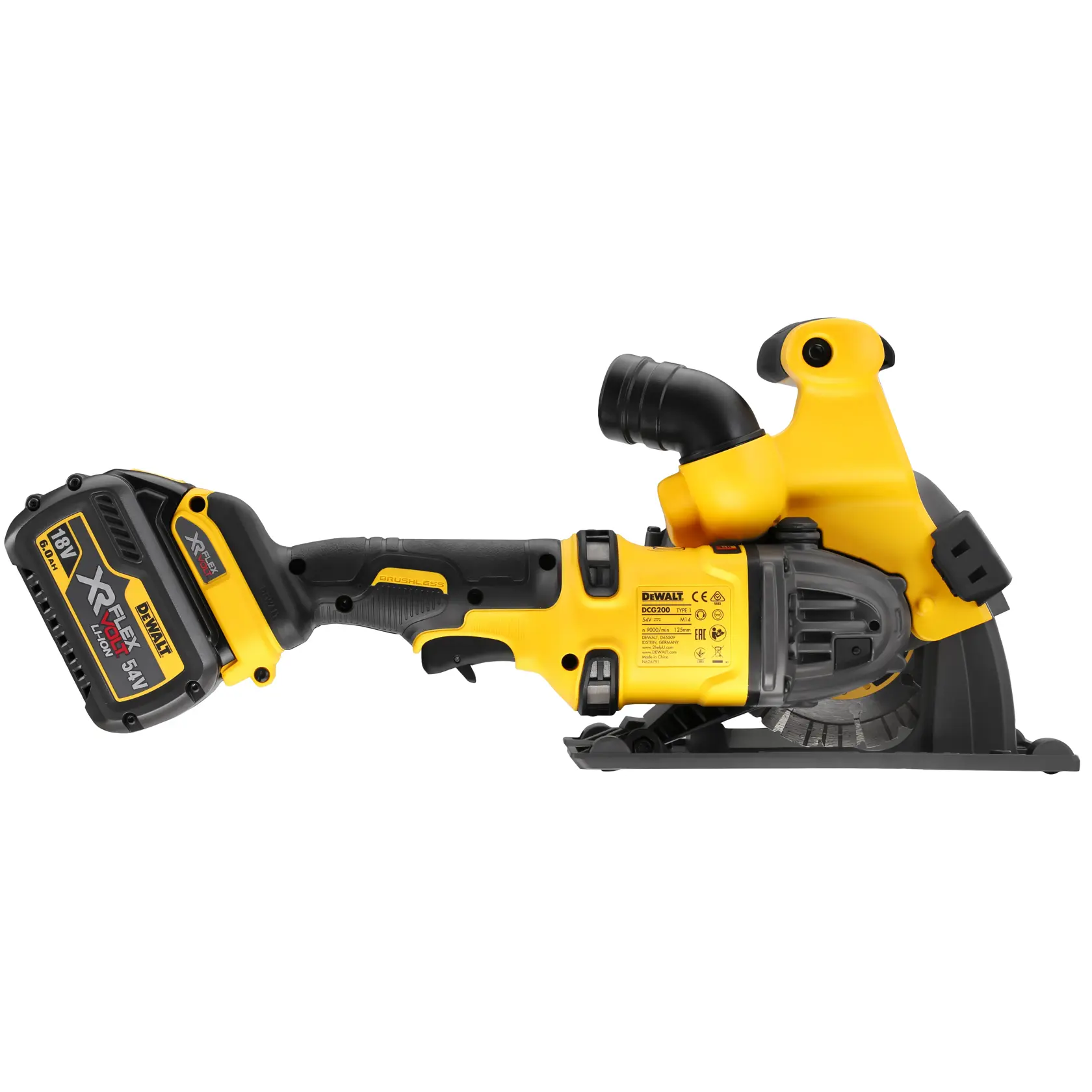 54V XR FLEXVOLT XR Falhoronymaró - 2 × 6AH