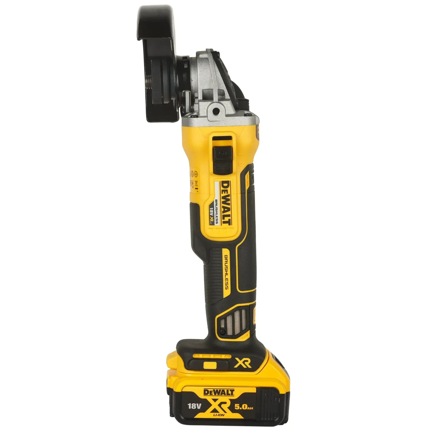18V XR 125 MM kefe nélküli SAROKCSISZOLÓ KÉSZLETBEN