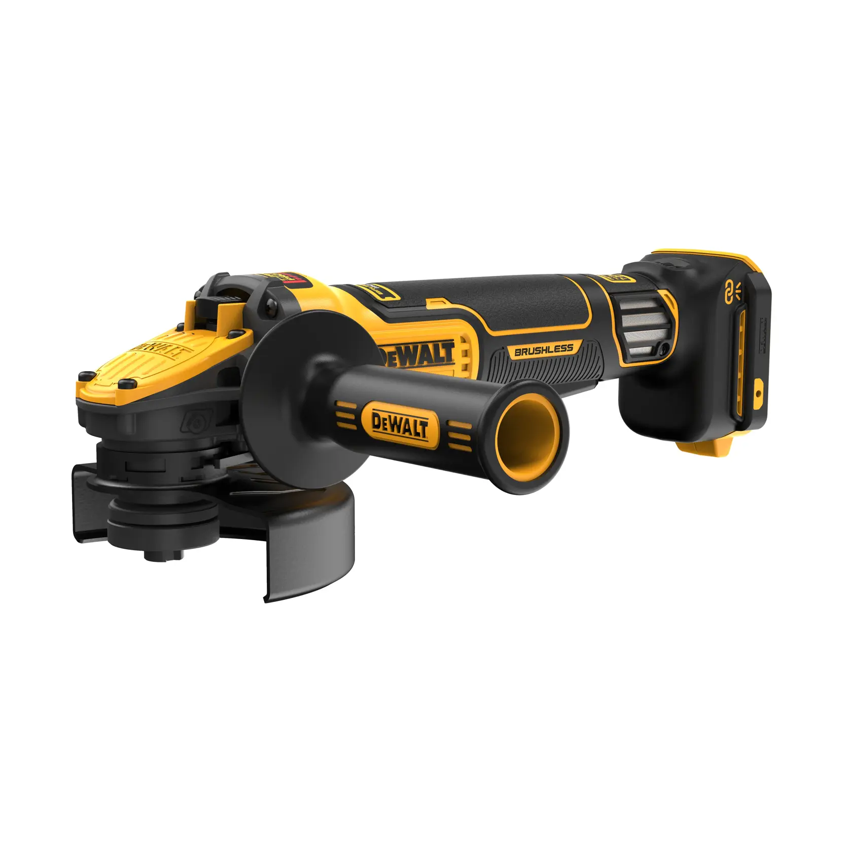 DEWALT® 18 V-os XR® szénkefe nélküli 125 mm-es változtatható sebességű kapcsolós sarokcsiszoló (csak szerszám)