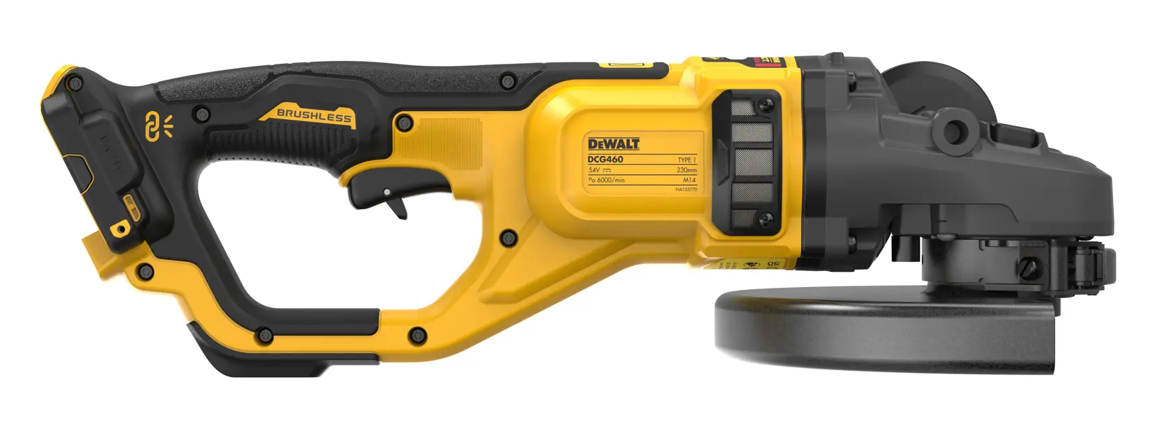 54V XR FLEXVOLT 230 mm-es sarokcsiszoló papírdobozban