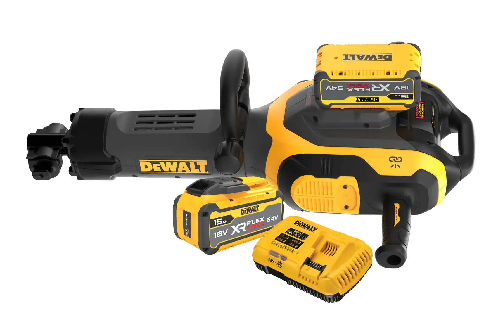 54V XR FLEXVOLT 28 mm-es HEX bontókalapács - 2 x 15 Ah