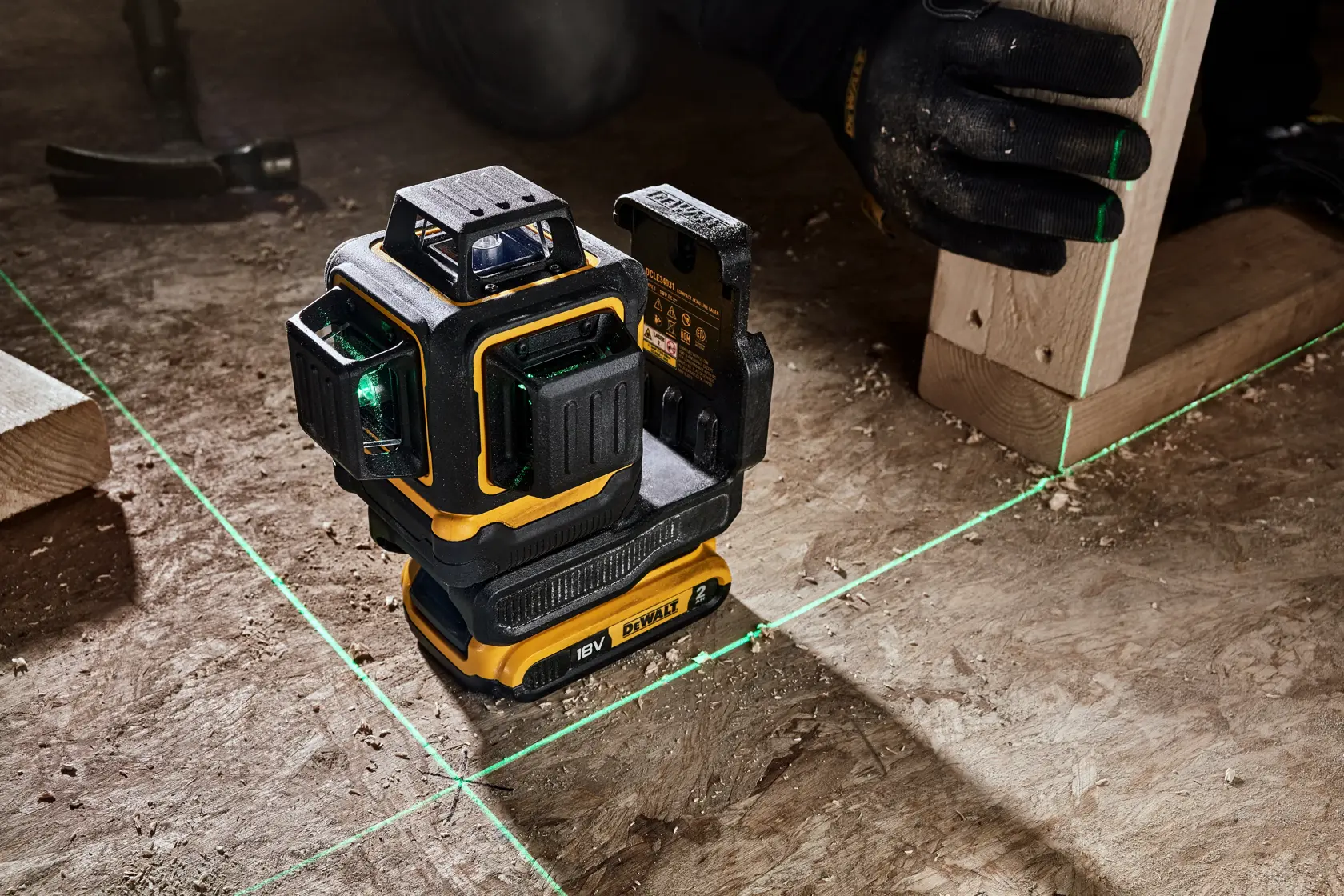 18 V XR kompakt 3 x 360 lézer(csak a szerszám)