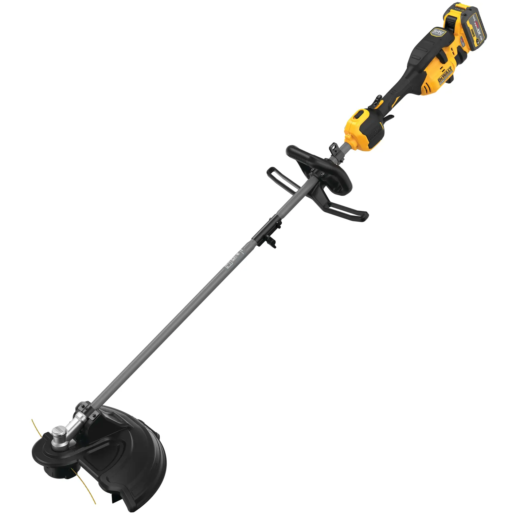 54 V XR FLEXVOLT Split Boom, szegélynyíró szerelvénnyel - 1 X 9 Ah
