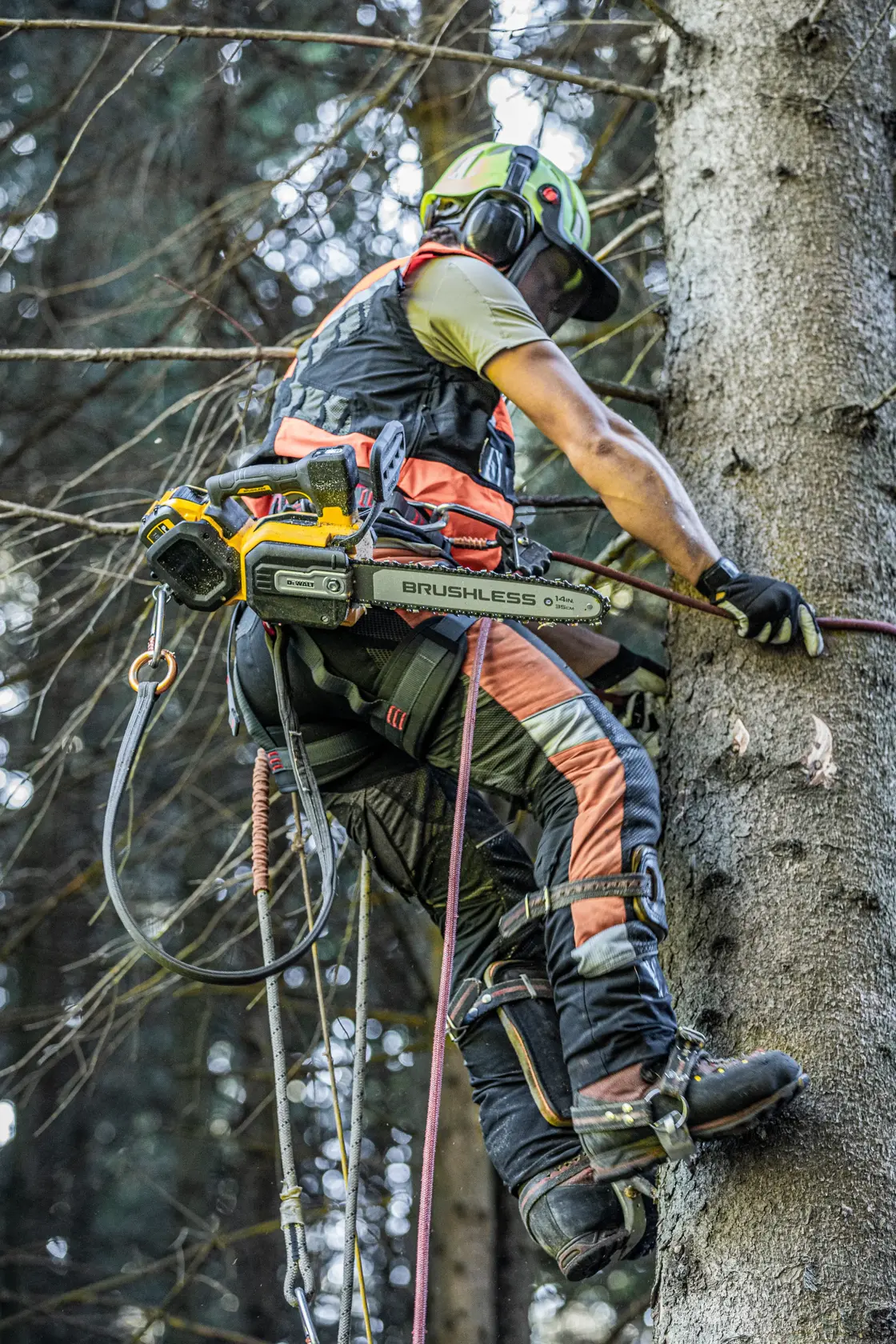 54V XR FLEXVOLT felső fogantyús láncfűrész - 1 db 9Ah