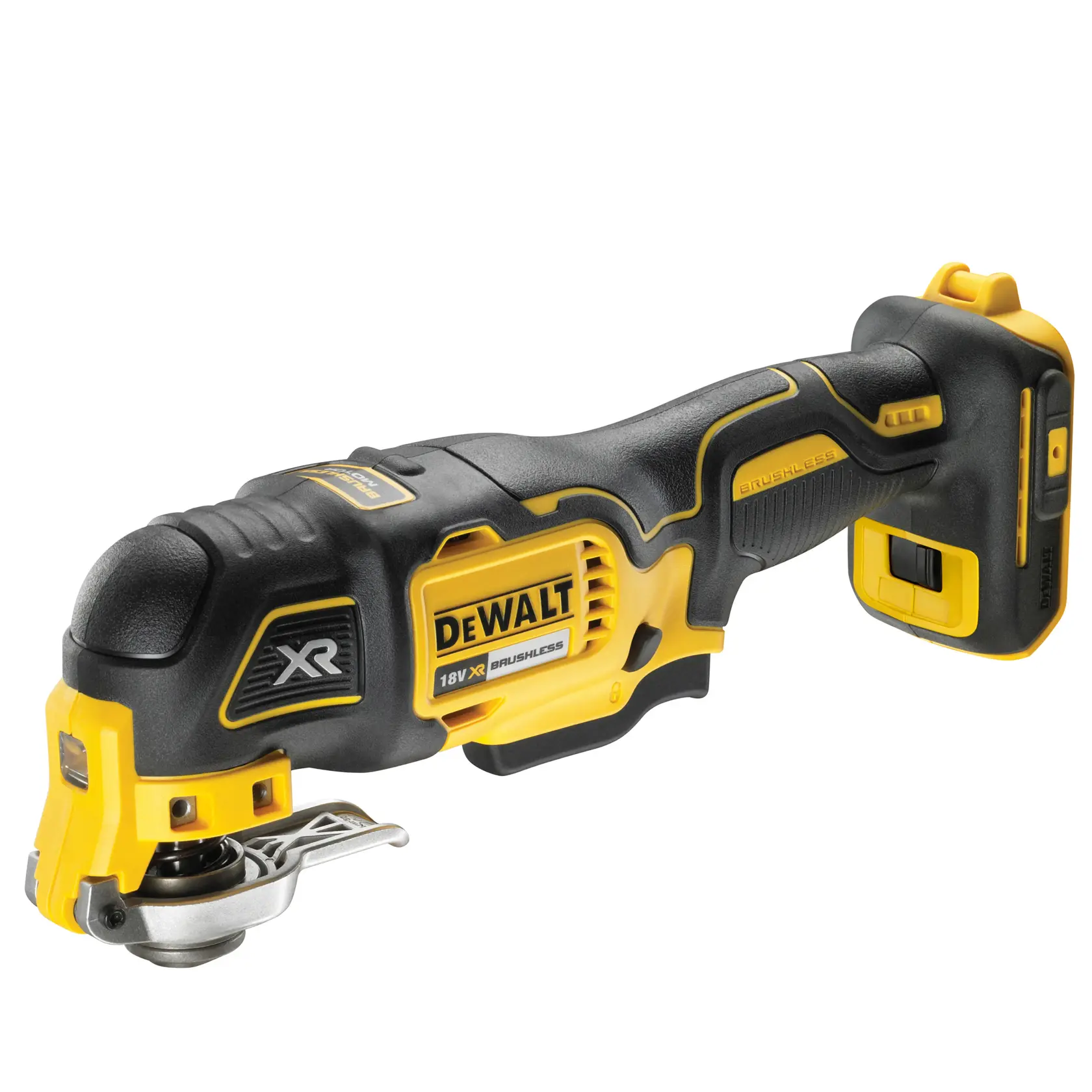 18V XR kefe nélküli multitool, akkumulátor és töltő nélkül, papírdobozban