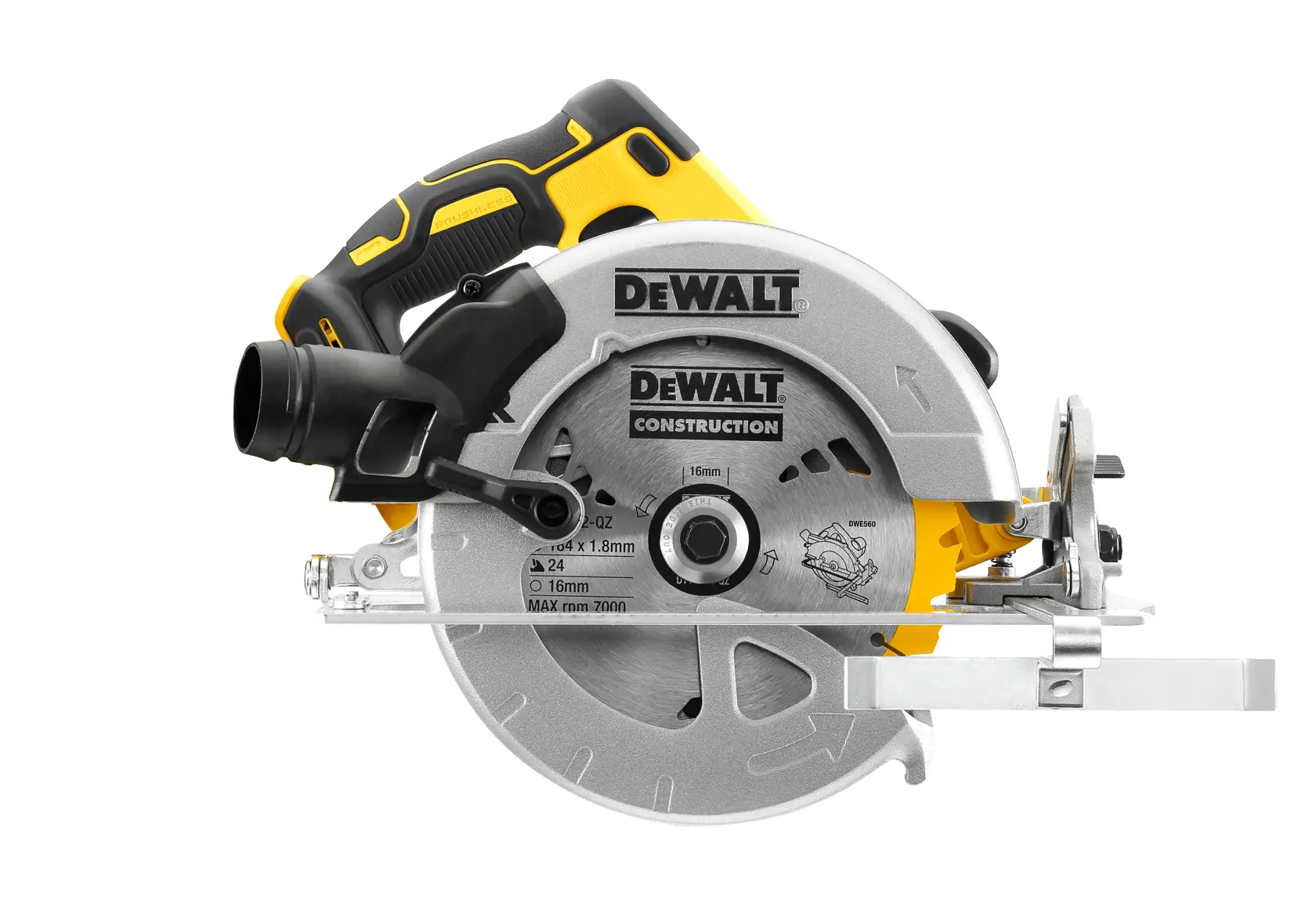 18V XR kefe nélküli 184MM KÖRFŰRÉSZ AKKU ÉS TÖLTŐ NÉLKÜL