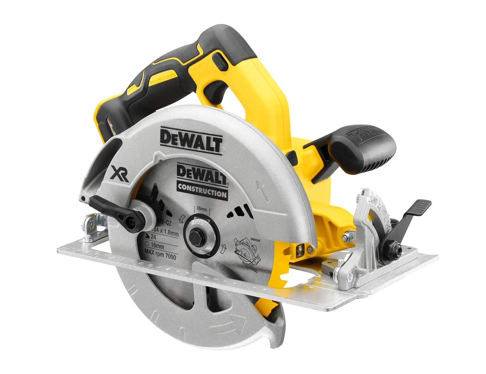 18V XR kefe nélküli 184MM KÖRFŰRÉSZ AKKU ÉS TÖLTŐ NÉLKÜL