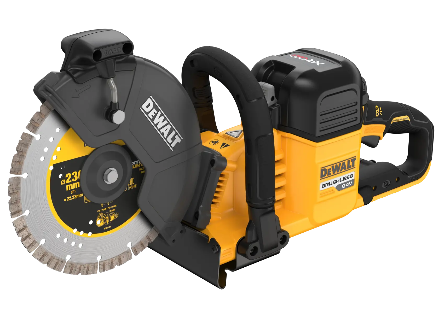 DEWALT® 54V XR® FLEXVOLT® 230 mm-es vágófűrész