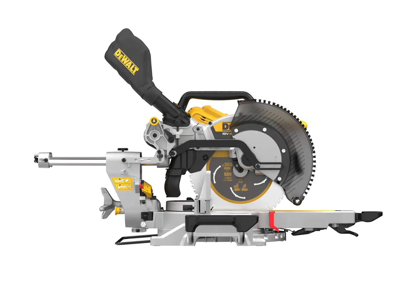 DEWALT® 18 V-os XR® 305 mm-es gérvágó fűrész (csak szerszám)