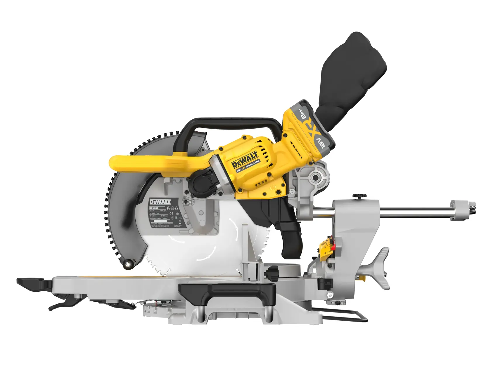 DEWALT® 18 V-os XR® 305 mm-es gérvágó fűrész - 2 x 8 Ah