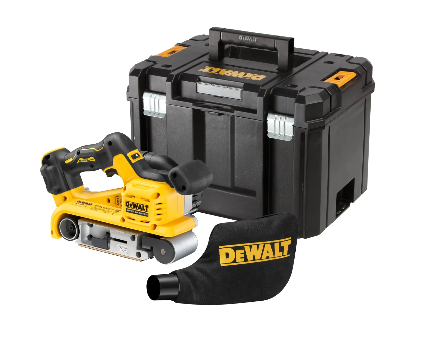 DEWALT® 18 V-os XR® szénkefe nélküli szalagcsiszoló (csak szerszám)