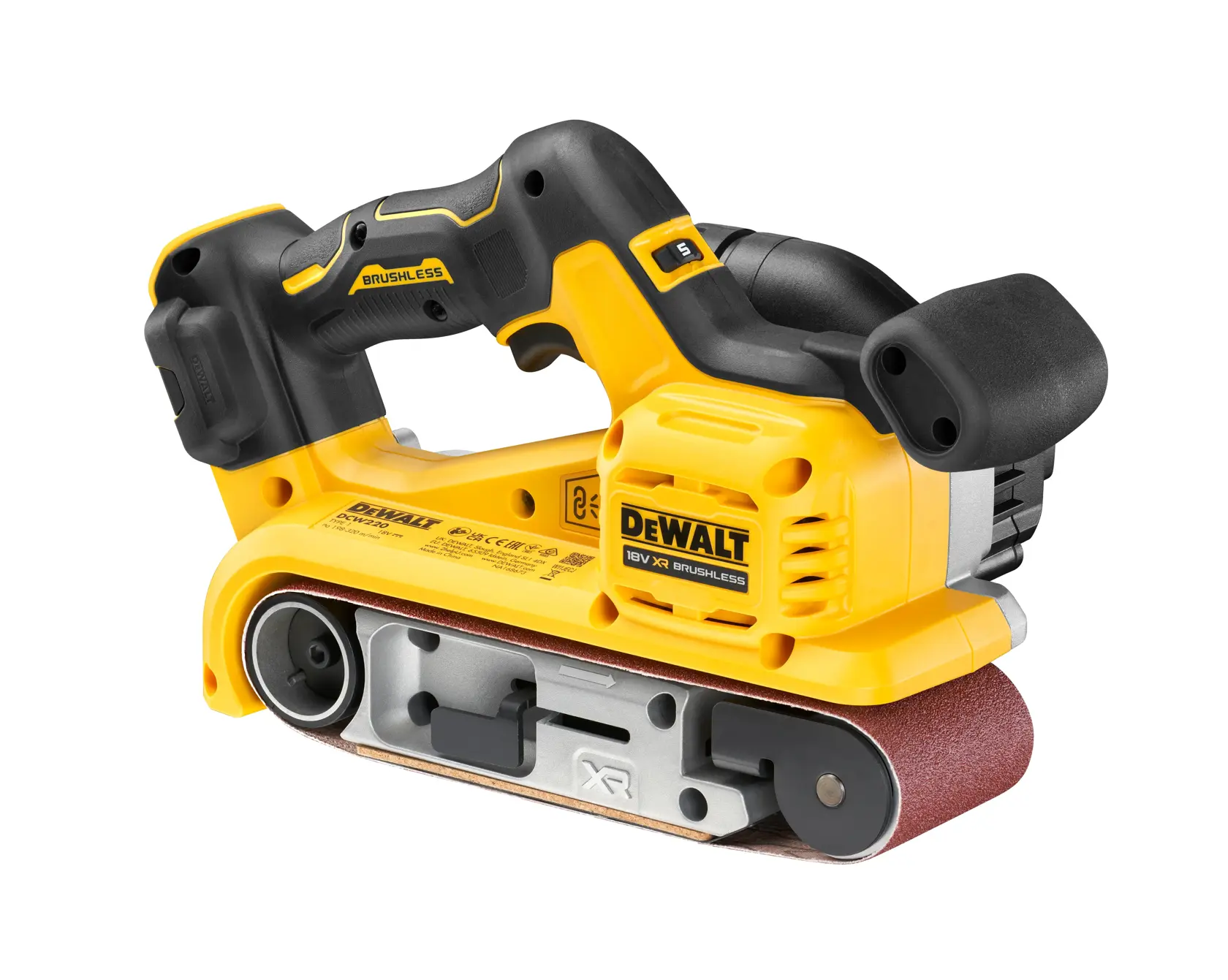 DEWALT® 18 V-os XR® szénkefe nélküli szalagcsiszoló (csak szerszám)
