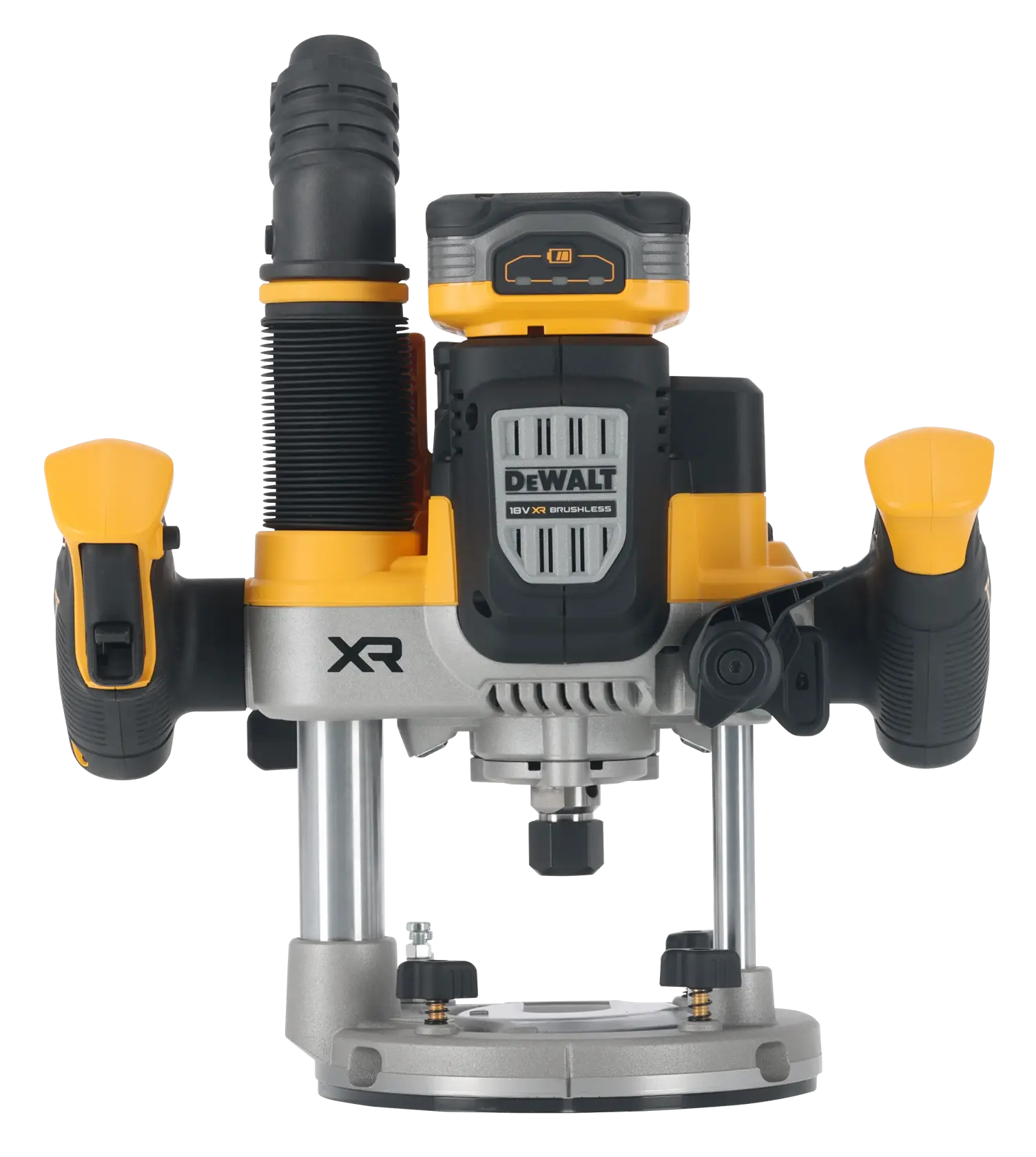 18V XR szénkefe nélküli ½"-es 70 mm-es felsőmaró - 2 × POWERSTACK 5 Ah