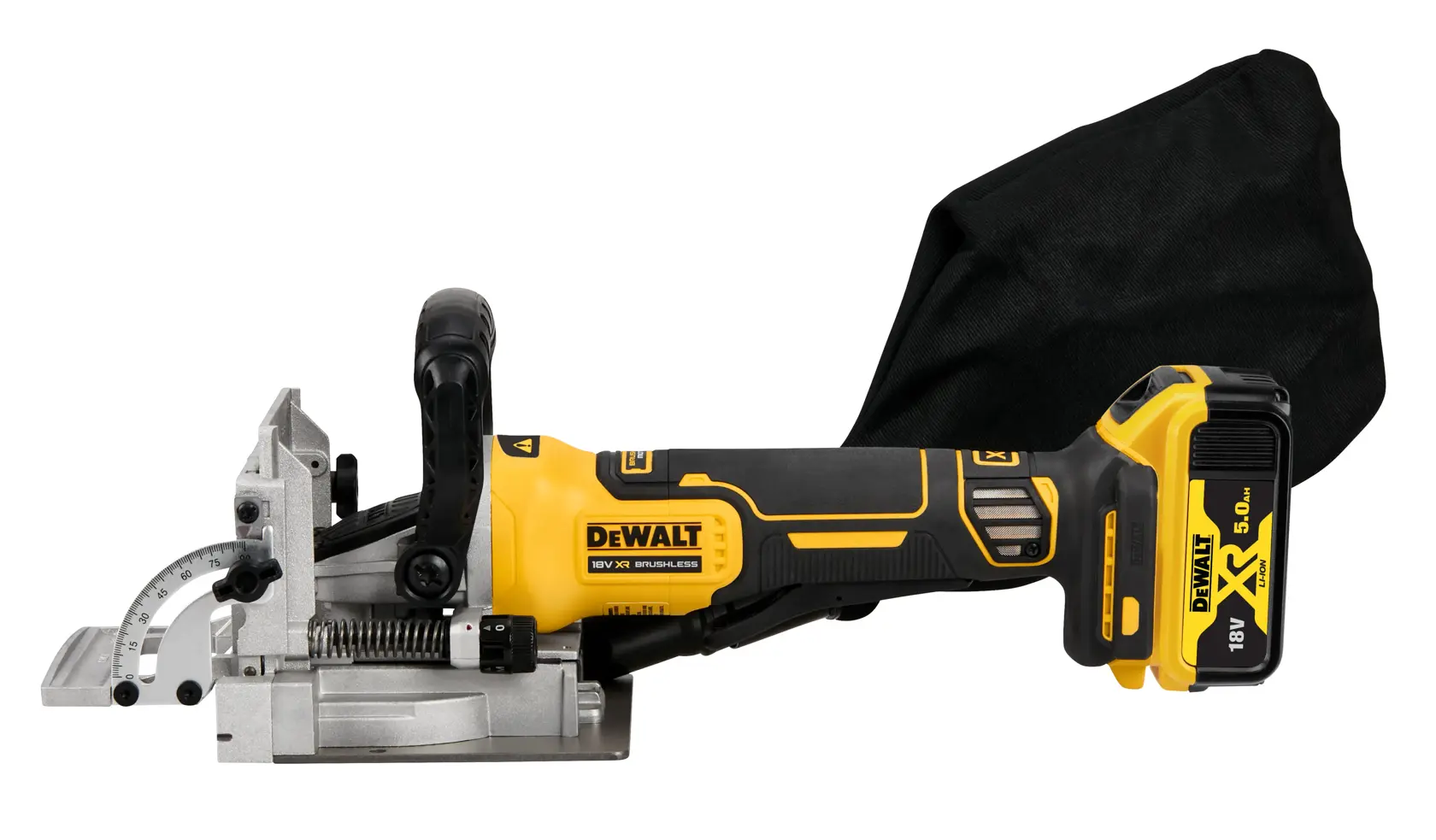DEWALT® 18V XR® kefe nélküli kekszcsatlakozó - 2 x 5Ah
