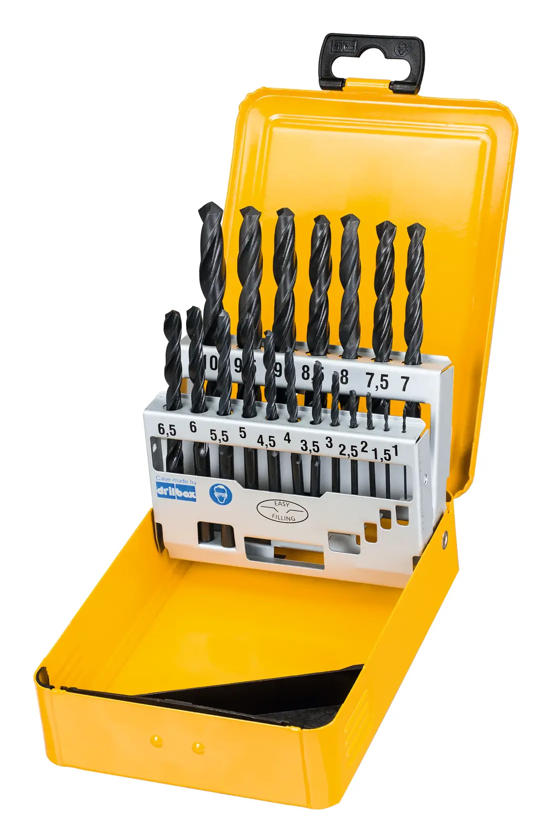DEWALT HSS-R fémfúró készlet fekete oxid bevonattal (19 db)