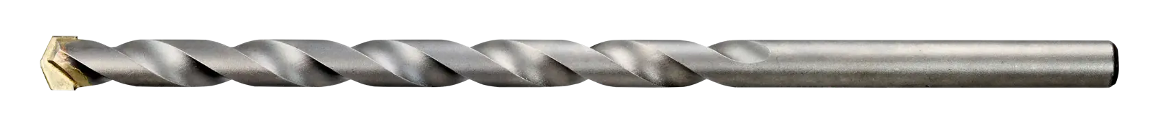 DEWALT Metallbohrer mit Spiralform und Hartmetallspitze vor weißem Hintergrund.