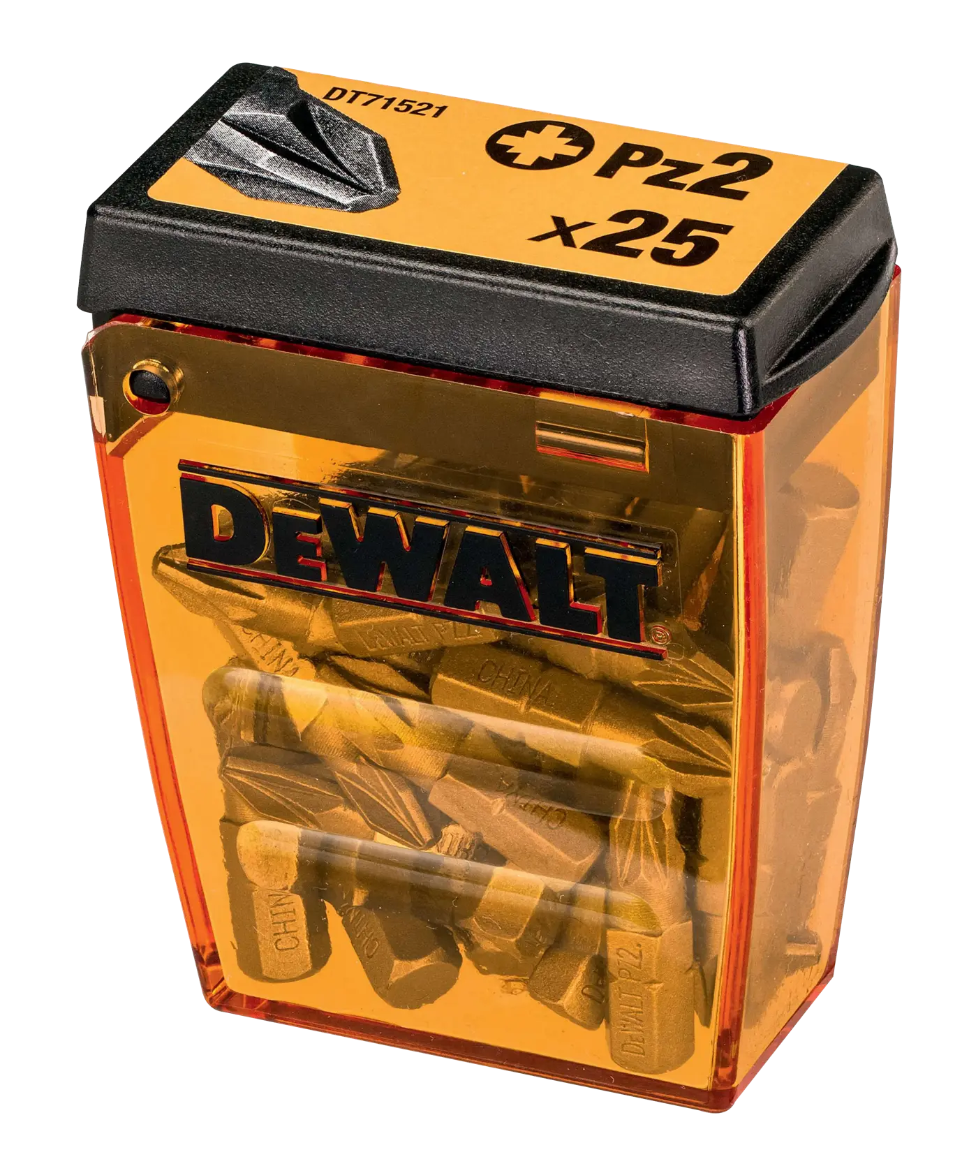 DEWALT 25 mm-es HIGH PERFORMANCE készlet Small Bulk Storage TOUGHCASE+ tárolóban (25 db)