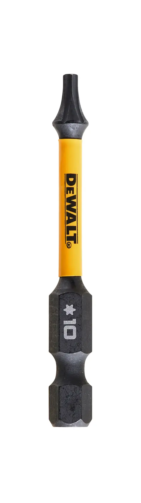 Punta estrella DEWALT DT7393T tamaño 10, amarillo y negro. Accesorio para atornilladores y herramientas eléctricas.