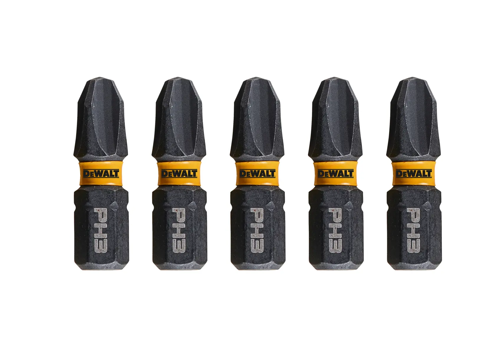 Graphique montrant la marque DEWALT XTREME Sub-Compact Series avec le slogan 'Compact et performance garantie' sur un fond jaune.