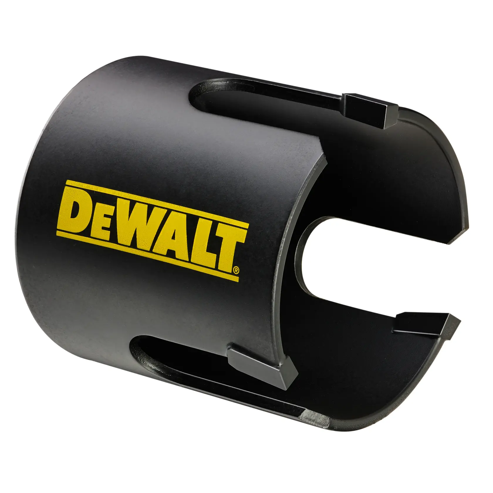Gráfico que muestra la marca DEWALT XTREME Sub-Compact Series con el eslogan 'Compacto y lleno de rendimiento' sobre un fondo amarillo.