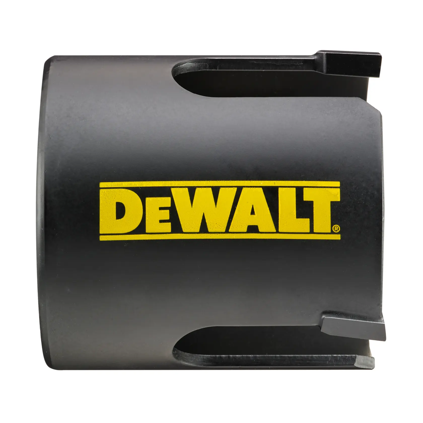 Gráfico mostrando a marca DEWALT XTREME Sub-Compact Series com o slogan 'Compacto e cheio de desempenho' em um fundo amarelo.