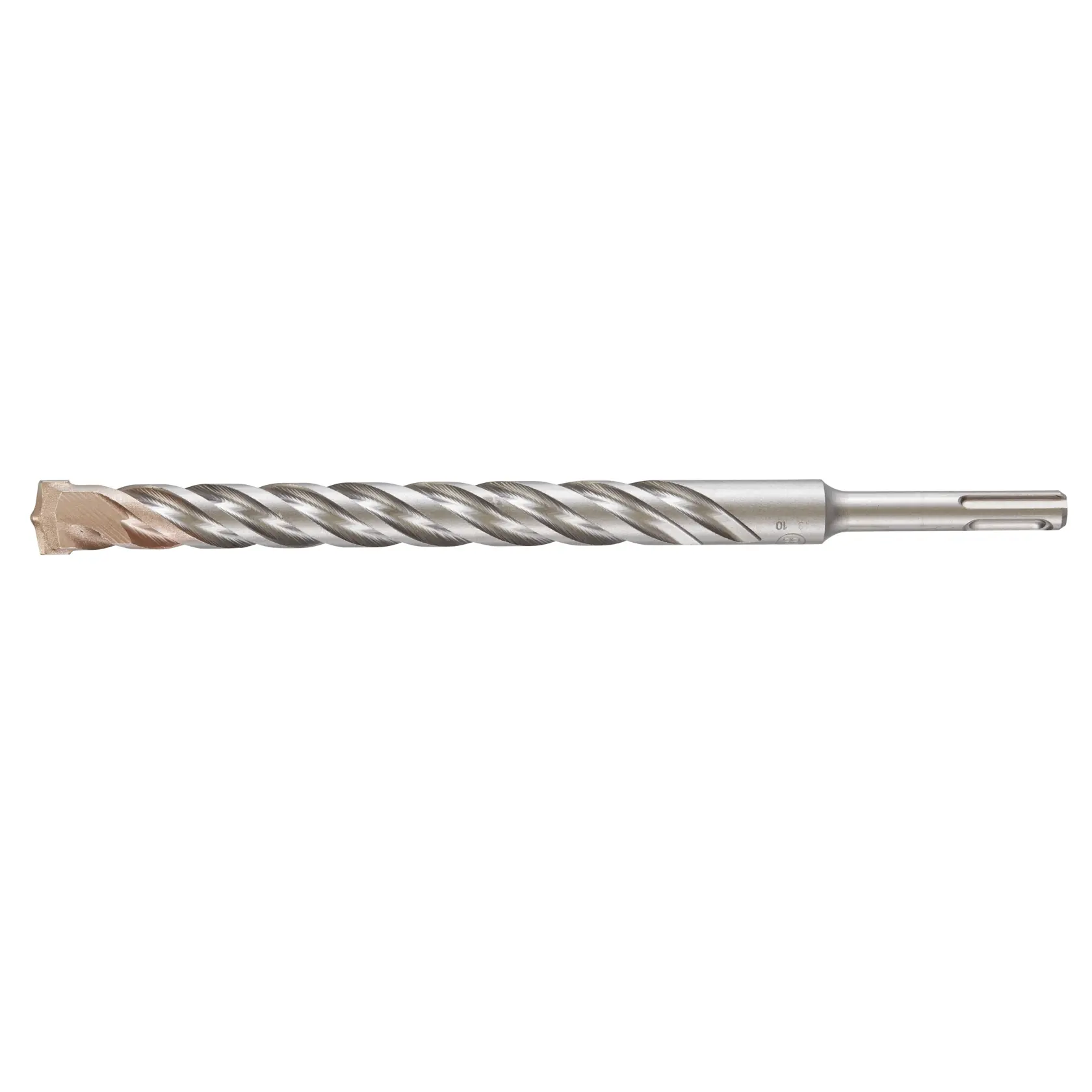 Broca SDS metálica DEWALT DT9588 con estrías en espiral y punta de carburo para mampostería y concreto.