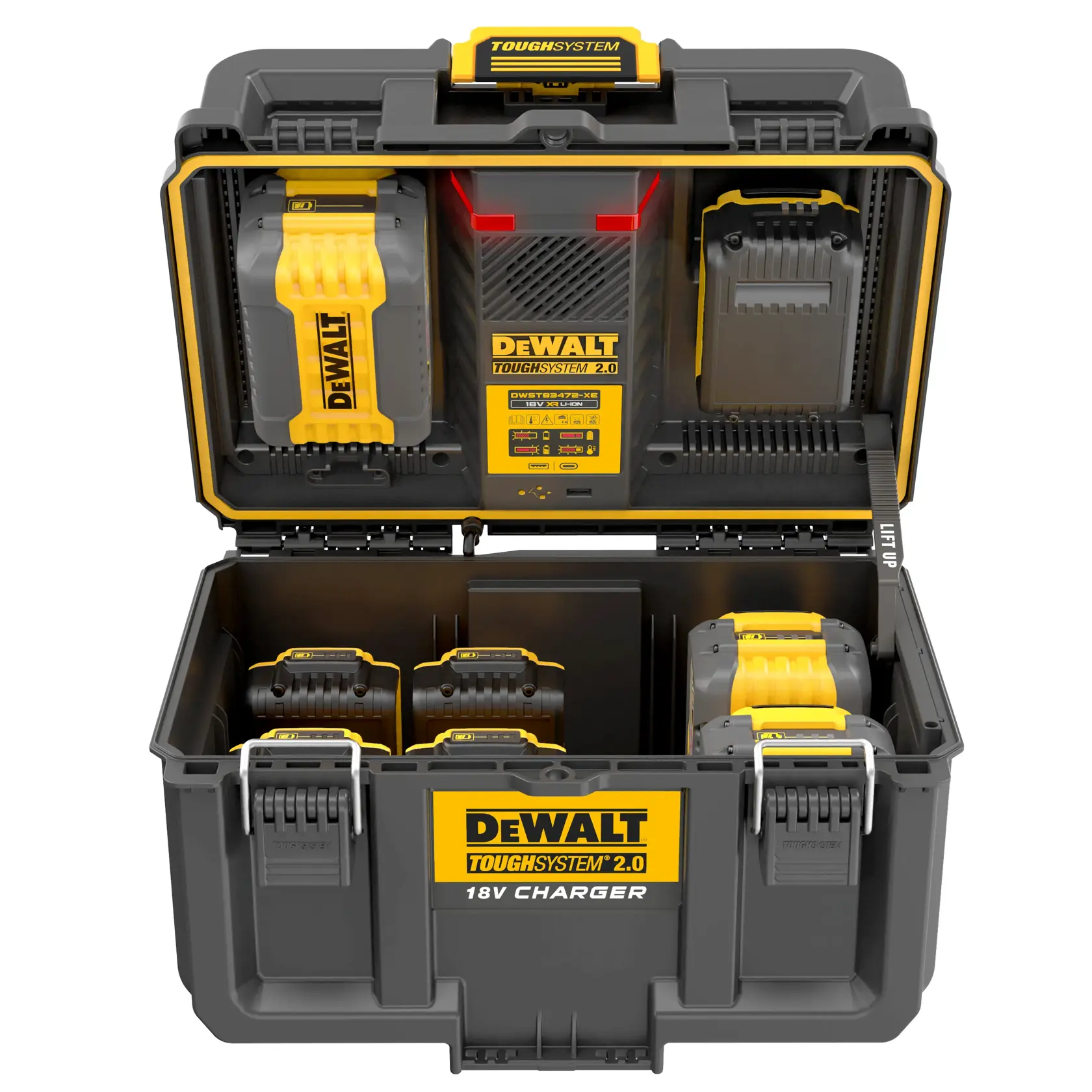 DEWALT® TOUGHSYSTEM® 2.0 Töltődoboz - EU csatlakozó